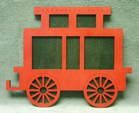 Name Train Caboose - Red - Click Image to Close